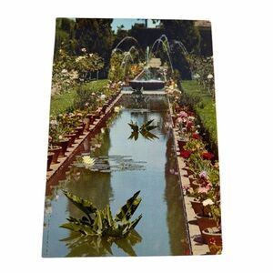 Vintage Granada Generalife Postcard - Jardines Bajos (Lower Gardens) - Kolor